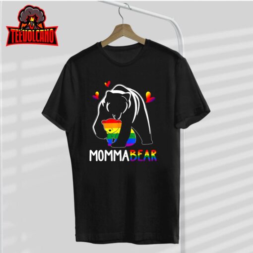 LGBT Mama Momma Bear Gay Pride Proud Mom Mother’s Day T-Shirt