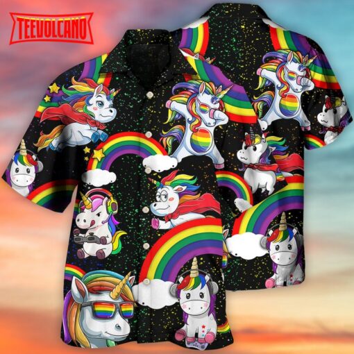LGBT Unicorn Funny Style Hawaiian Shirt