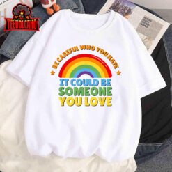 LGBTQ+ Proud Day Rainbow Gay Pride Spread Love Ally T-Shirt