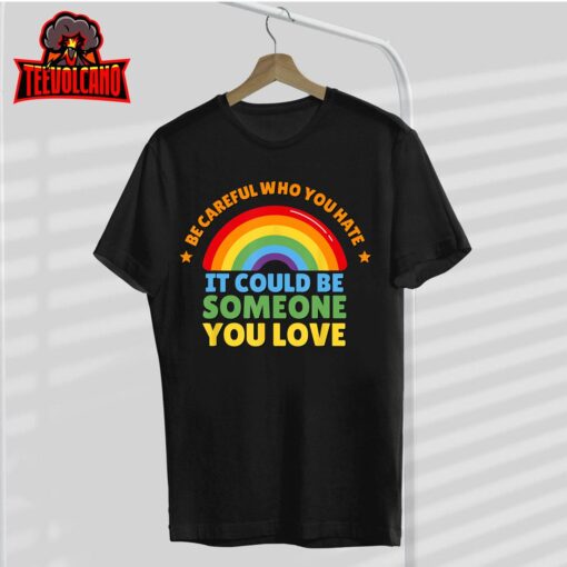 LGBTQ+ Proud Day Rainbow Gay Pride Spread Love Ally Unisex T-Shirt