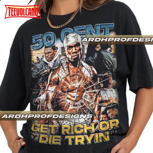 Limited 50 Cent Get Rich Or Die Tryin Vintage T-Shirt