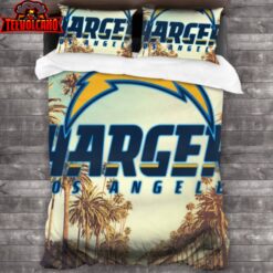 Los Angeles Chargers Logo Duvet Cover Bedding Sets