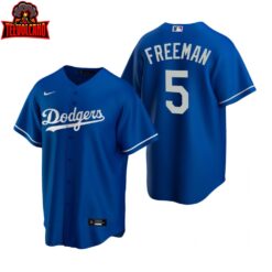 Los Angeles Dodgers Freddie Freeman Royal Replica Alternate Jersey