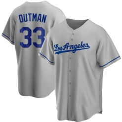 Los Angeles Dodgers James Outman Gray Road Replica Jersey