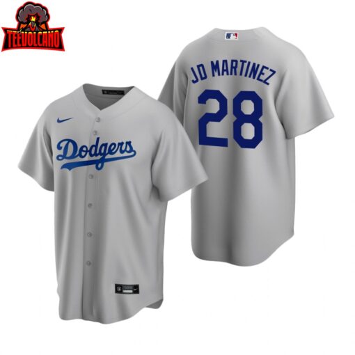 Los Angeles Dodgers J.D. Martinez Gray Replica Alternate Jersey