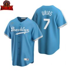 Los Angeles Dodgers Julio Urias Light Blue Cooperstown Collection Jersey