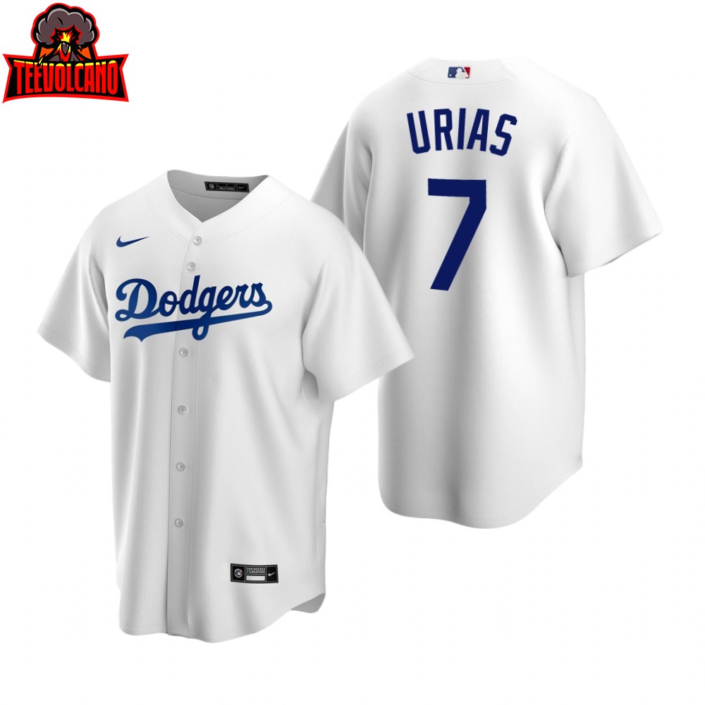 Los Angeles Dodgers Men's Julio Urias 7 White Home Replica Jersey