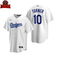 Los Angeles Dodgers Justin Turner White Replica Home Jersey