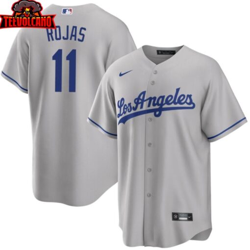 Los Angeles Dodgers Miguel Rojas Gray Road Replica Jersey