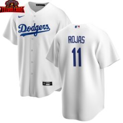 Los Angeles Dodgers Miguel Rojas White Home Replica Jersey