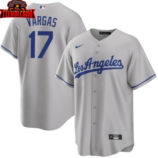 Los Angeles Dodgers Miguel Vargas Gray Road Replica Jersey