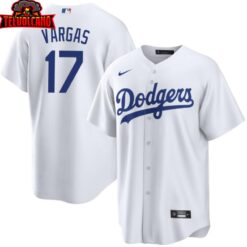 Los Angeles Dodgers Miguel Vargas White Home Replica Jersey