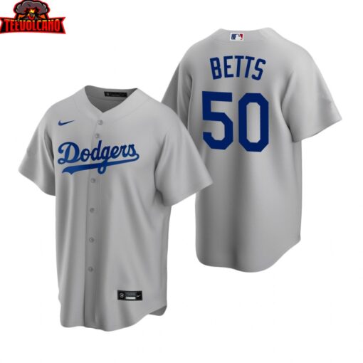 Los Angeles Dodgers Mookie Betts Gray Replica Alternate Jersey