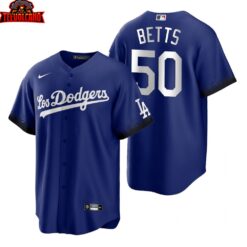 Los Angeles Dodgers Mookie Betts Royal 2021 City Connect Replica Jersey