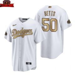 Los Angeles Dodgers Mookie Betts White 2022 All-Star Game Replica Jersey