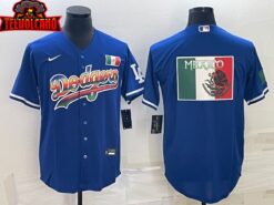 Los Angeles Dodgers Royal Mexico Flag Edition Replica Jersey