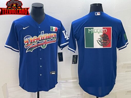 Los Angeles Dodgers Royal Mexico Flag Edition Replica Jersey