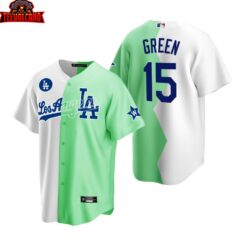 Los Angeles Dodgers Shawn Green White Green 2022 All-Star Celebrity Softball Split Jersey