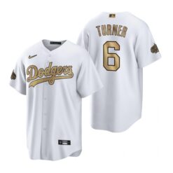 Los Angeles Dodgers Trea Turner White 2022 All-Star Game Replica Jersey