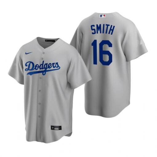 Los Angeles Dodgers Will Smith Gray Alternate Replica Jersey