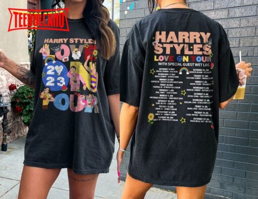 Love On Tour 2023 Harry Style Double Sided T-Shirt