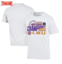 LSU Tigers 2023 NCAA Men’s Baseball College World Series Champions Stack T-Shirt