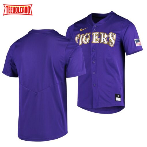 LSU Tigers College Baseball Purple Elite Replica Jersey