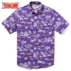 LSU Tigers Kekai Performance Hawaiian Shirt