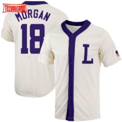 LSU Tigers Tre Morgan Natural College Baseball Jersey