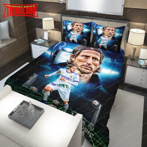 Luka Modric Real Madrid Final UEFA Champions League 2022 In Paris Art 38 Bedding Sets