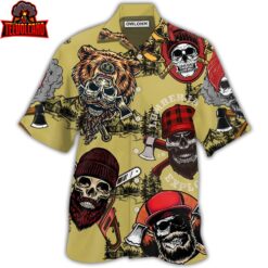 Lumberjack Skull Cool Style Hawaiian Shirt