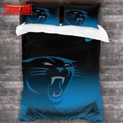 Machine Washable Carolina Panthers Logo Bedding Sets V2