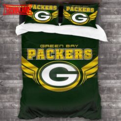 Machine Washable Green Bay Packers Logo Bedding Sets