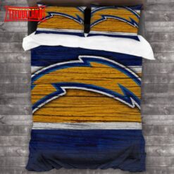 Machine Washable Los Angeles Chargers Logo Bedding Sets