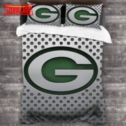 Machine Washable NFL Green Bay Packers Logo Duvet Cover Bedding Sets