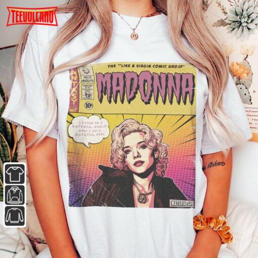 Madonna Comic 90S Vintage Art T-Shirt