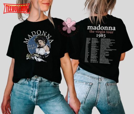 Madonna Music Concert Double Side T-Shirt