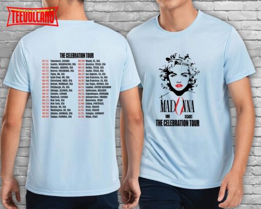 Madonna The Celebration Tour 2023 Double Side Shirt For Fan