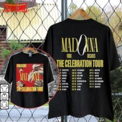 Madonna The Celebration World Tour Dates 2023 Double Sided T-Shirt