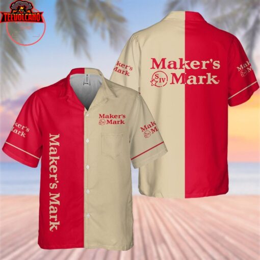 Makers Mark Bourbon Hawaiian Shirt