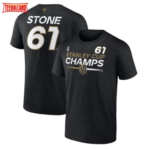 Mark Stone Vegas Golden Knights 2023 Stanley Cup Champions Name & Number T-Shirt