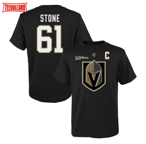 Mark Stone Vegas Golden Knights Youth 2023 Stanley Cup Champions Name & Number T-Shirt