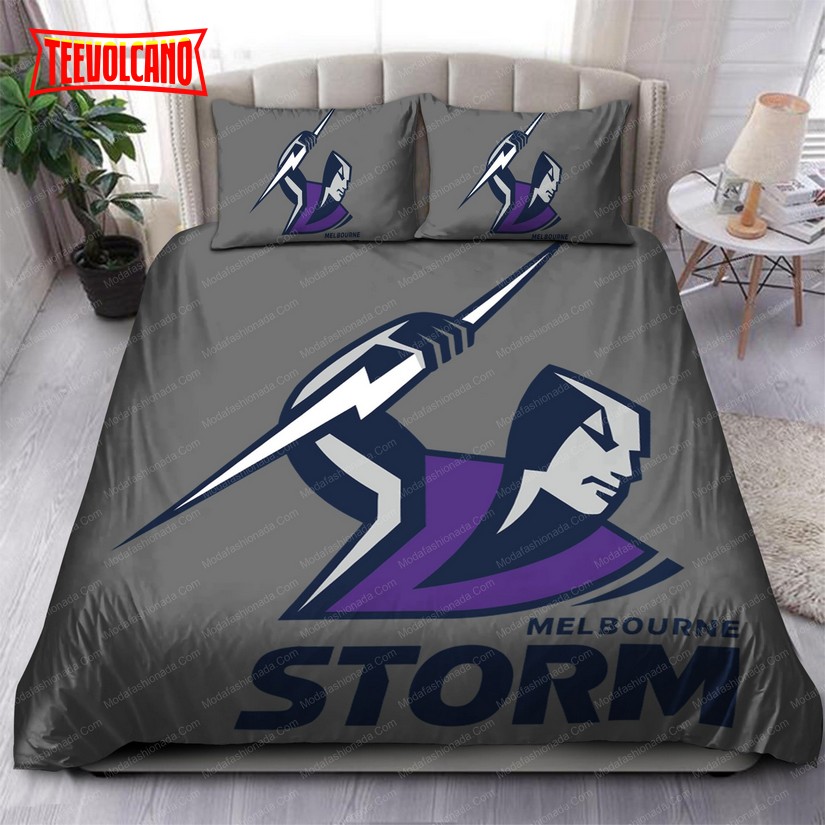 Melbourne Storm Logo Duvet Cover Bedding Sets