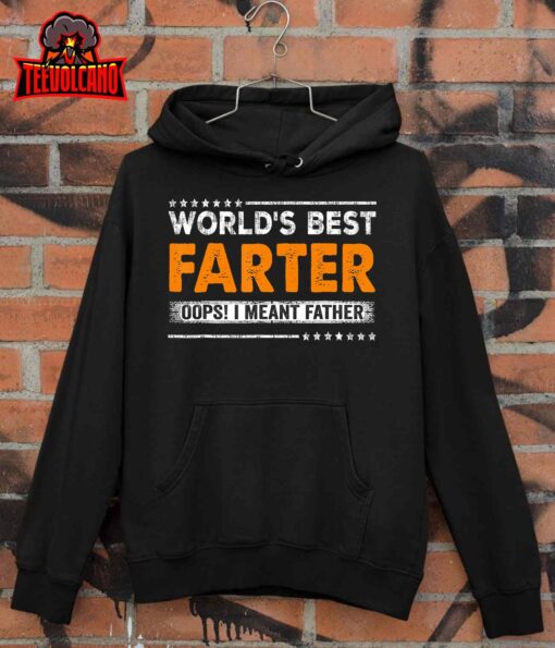 Mens Father’s Day Funny World’s Best Farter I Mean Father T-Shirt