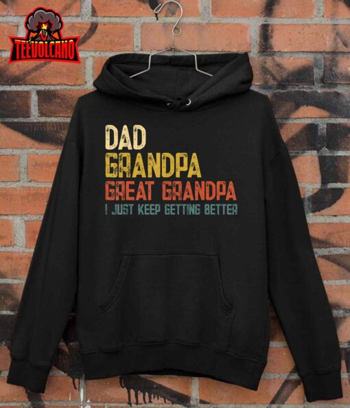 Mens Fathers Day Gift from Grandkids Dad Grandpa Great Grandpa T-Shirt