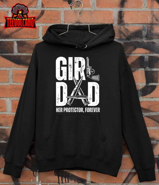 Mens Girl Dad Her Solder Forever Proud Fathers Day Dad of Girls T-Shirt