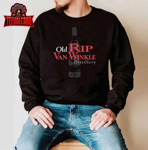 Mens Old Rip Van Winkle Distillery Pappy Bourbon Whiskey Trail Premium T-Shirt