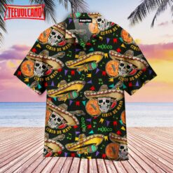 Mexican Skull Cinco De Mayo Aloha Hawaiian Shirt