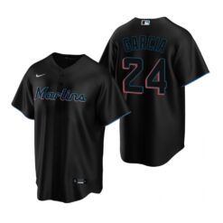 Miami Marlins Avisail Garcia Black Alternate Replica Jersey