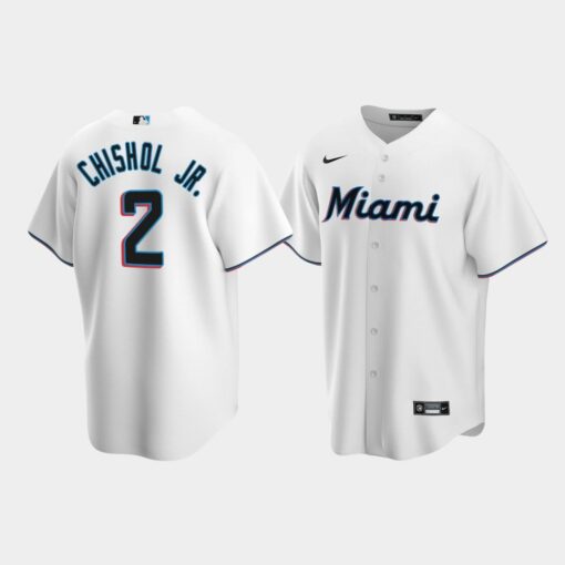 Miami Marlins Jazz Chisholm Jr. White Home Replica Jersey